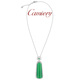 CAMIERY小众原创满绿方牌项链日常百搭轻奢大气高级感项链女款