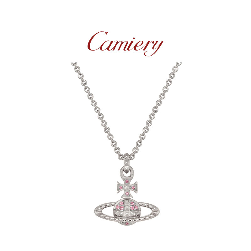 西太后土星浮雕项链高级感轻奢