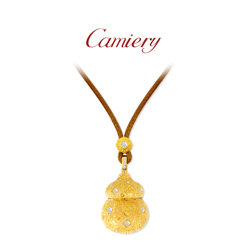 爆闪碎碎冰胖葫芦项链女士配饰