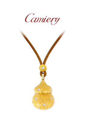 爆闪碎碎冰胖葫芦项链女士配饰