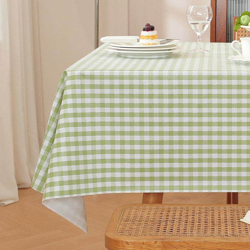 小清新格子防水防油免洗pvc桌布ins风茶几餐桌通用,居家布艺,桌布,淘宝优惠券,粉丝福利购,淘宝优惠卷
