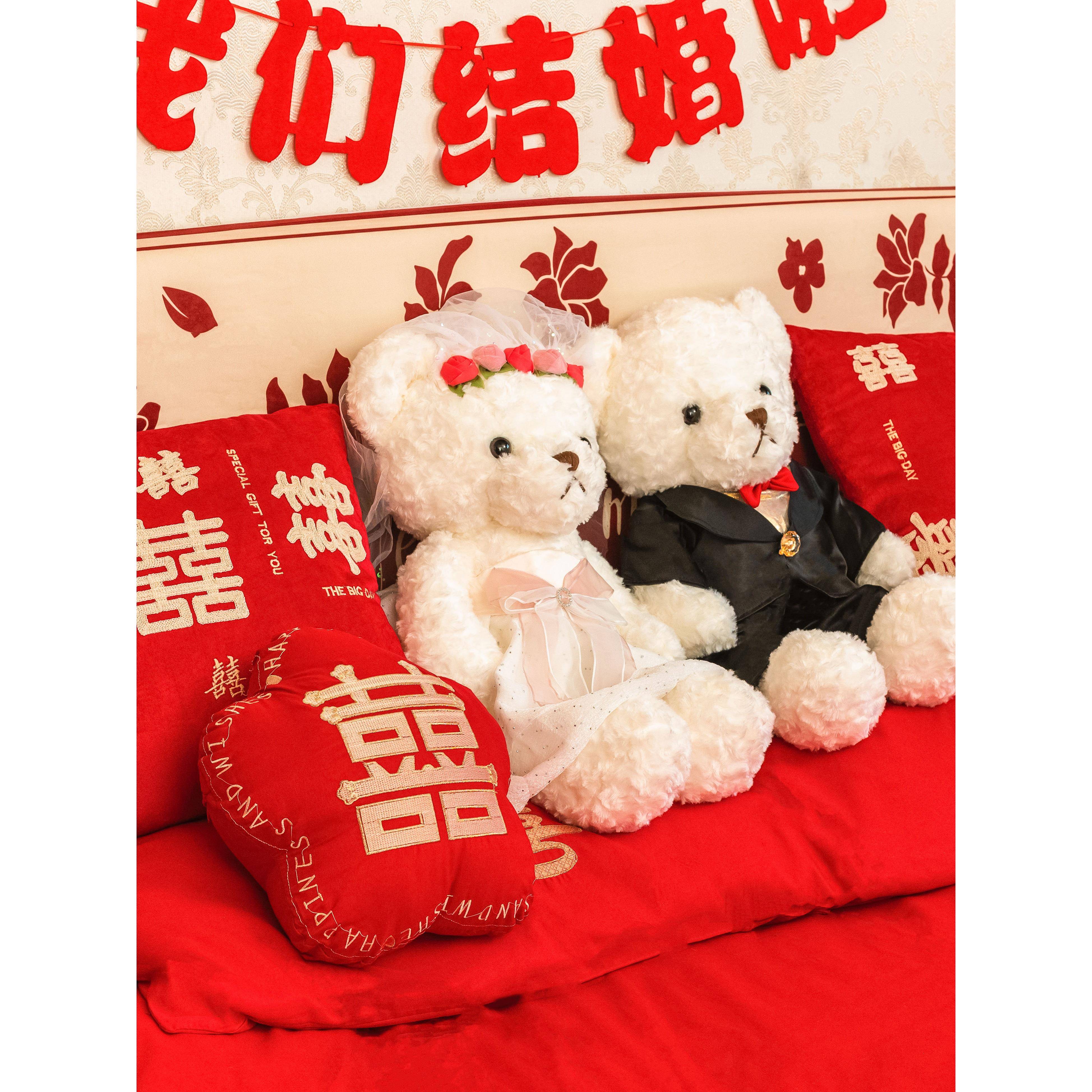 婚庆公仔熊结婚压床娃娃喜娃娃新款高档结婚礼物送新人婚房布置