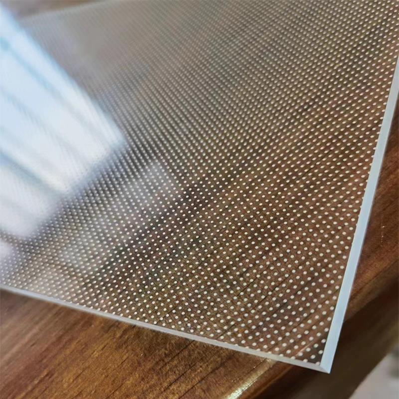 亚克力导光板激光打点超薄灯箱广告展示商场指示牌led发光板定制