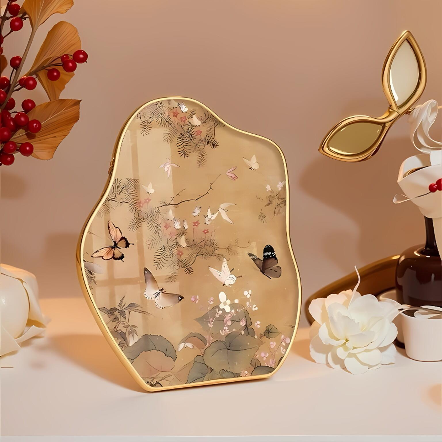 中古风先春报喜桌面摆画客厅电视柜小摆件复古艺术玄关摆台装饰画图片