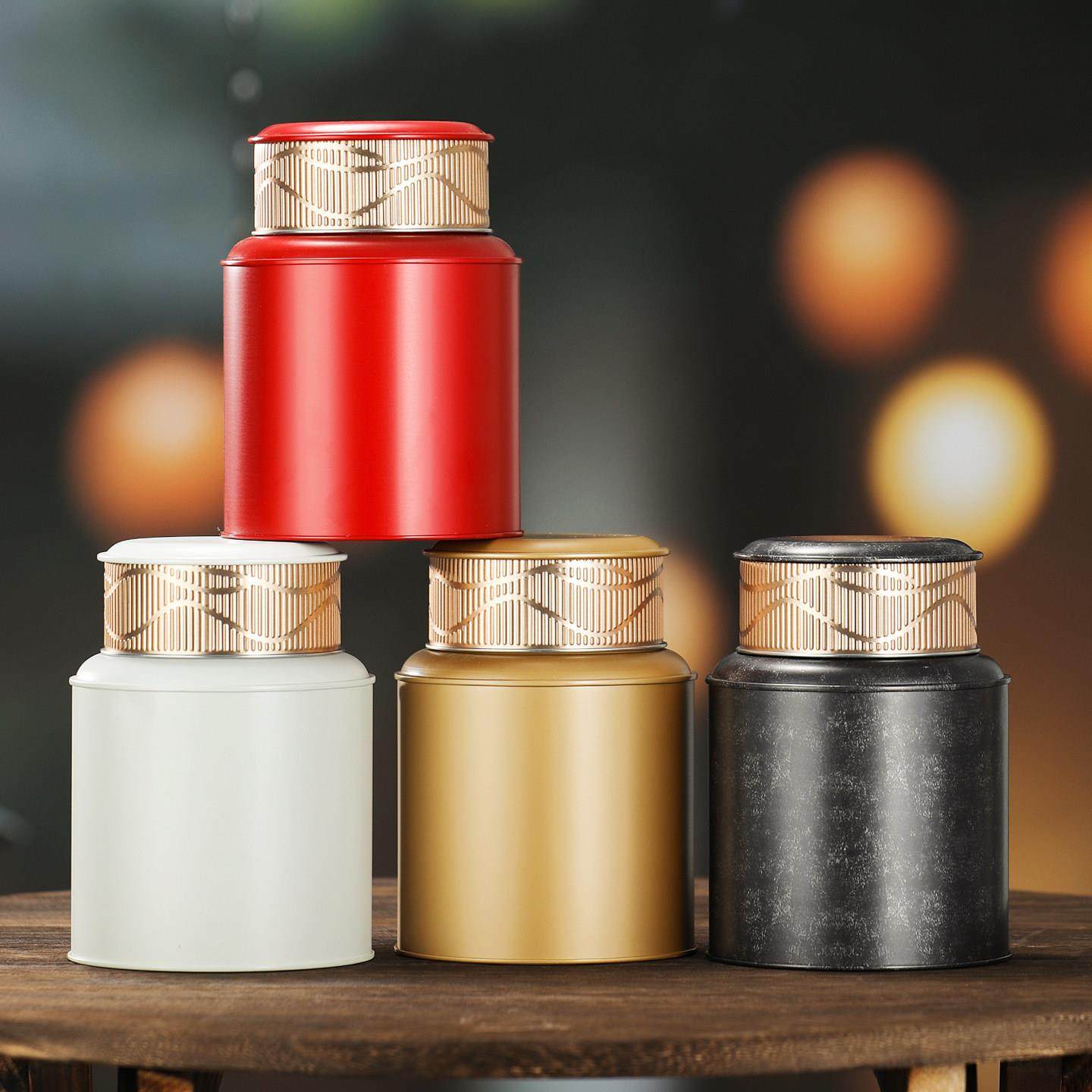 通用茶叶罐中式带内盖大号磨砂铁铁盒金属罐密封铁罐定制印字现货,餐饮具,茶叶罐,淘宝优惠券,粉丝福利购,淘宝优惠卷