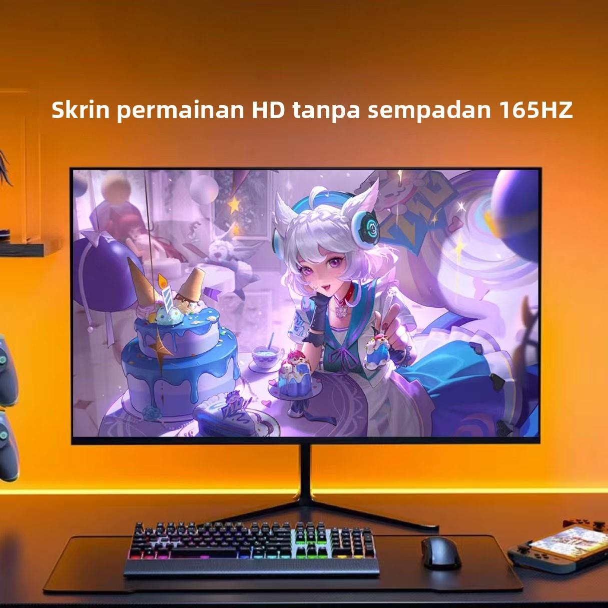 27寸显示器27寸电脑显示器全新165hz高清屏无边框电竞办公显示器