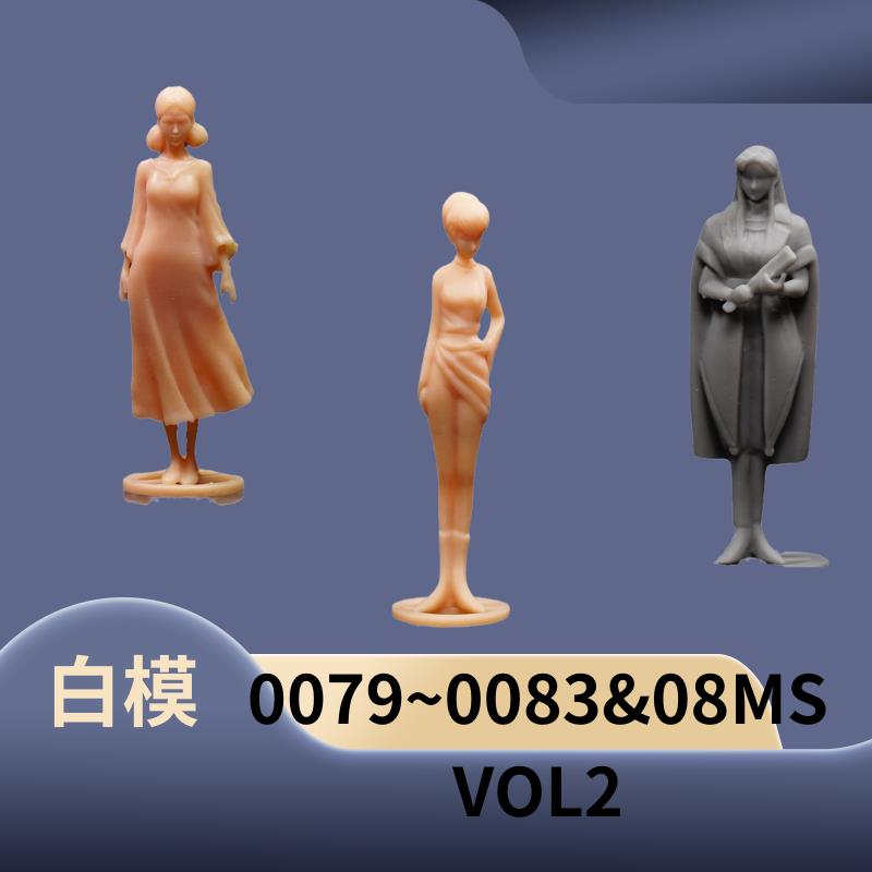 白模 高达缩微驾驶员白模0079 08ms 0083系列，小人 VOL2