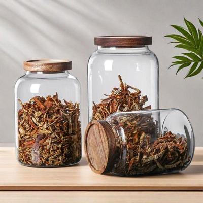 大容量玻璃储物罐食品级陈皮密封罐茶叶罐高硼硅加厚收纳储存罐子