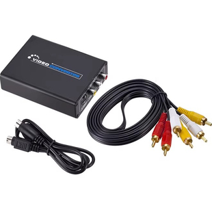 电视显示 VIDEO模拟转hdmi转换器高清视频RCA转数字信号解码
