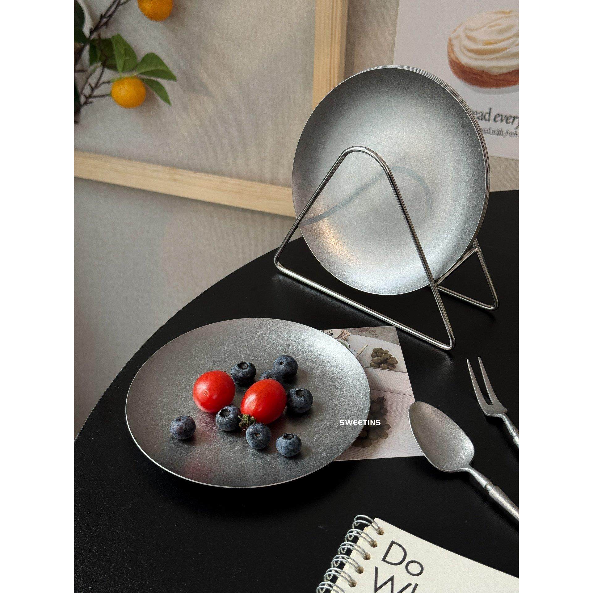 覆古不锈钢骨碟套装餐厅商用吐骨碟调料盘小吃圆盘餐桌骨头小碟子,餐饮具,盘,淘宝优惠券,粉丝福利购,淘宝优惠卷