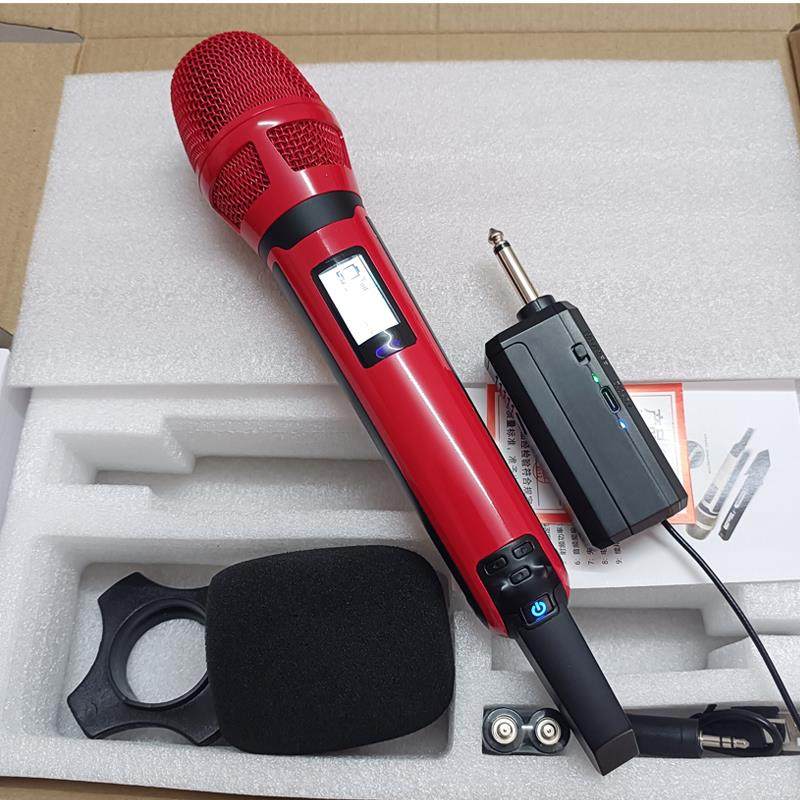 定制款kk205麦克风明星同款K歌声卡直播户外音响skm9000无线话筒