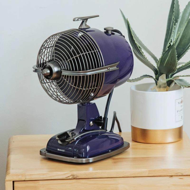 IMASU复古电风扇家用静音台式空气循环扇飞机头电扇摇头怀旧台扇