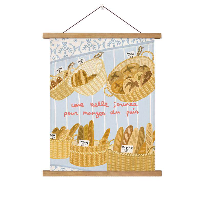 背景布客厅卧室装饰挂布挂毯咖啡店ins小众壁挂画电表箱装饰画