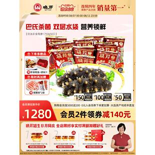 晓芹即食海参大连辽刺参1750克50祇单祇装 送即食鲍鱼孕妇无添加