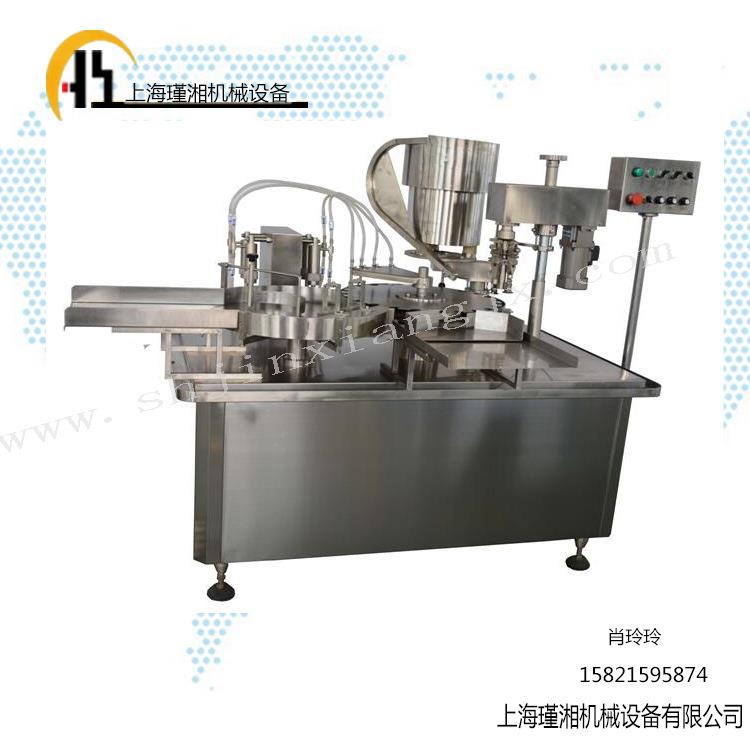供应 全自动粉剂灌装机 珍珠粉灌装机 蠕动泵灌装加塞轧盖机