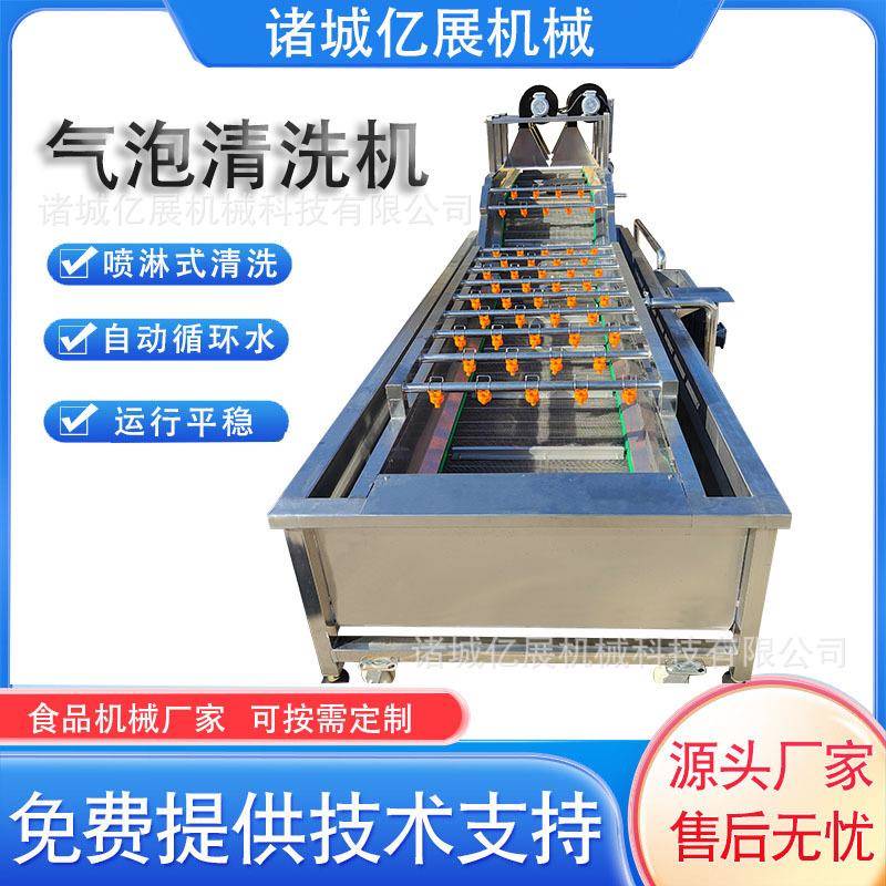 大型辣椒白菜去泥沙气泡清洗设备不锈钢圣女果冬枣气泡清洗机