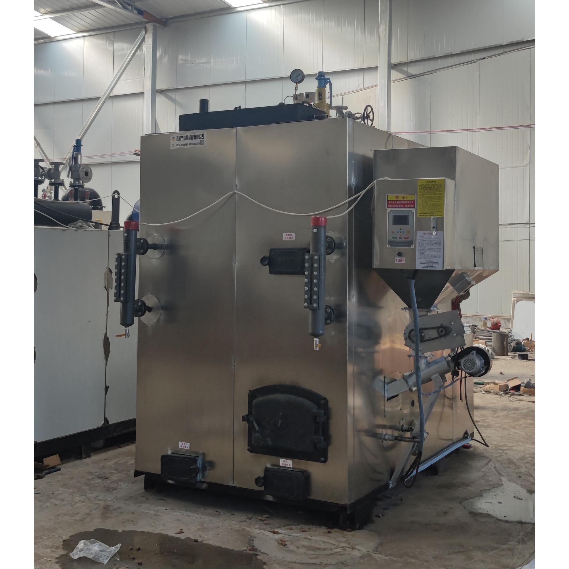 厂家直销生物质颗粒燃料蒸汽发生器商用工业0.6吨全自动蒸汽锅炉