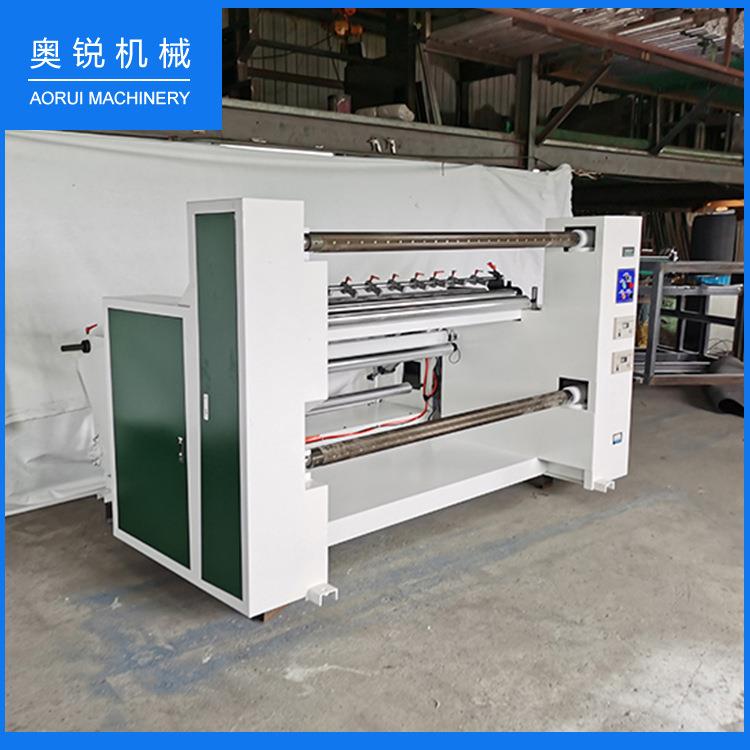 1600简易无水刺纺布分切机不干胶PVC薄膜复卷分切机