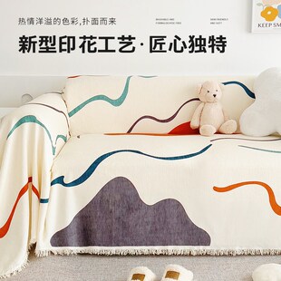 雪尼尔沙发盖布沙发巾懒人四季 24新款 通用发套罩全盖防猫抓沙发垫