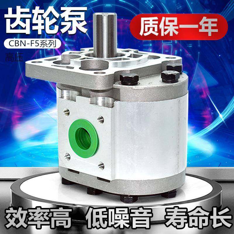 液压油泵高压齿轮泵CBN-F532F550平花键轴法兰装载机精密高压油泵