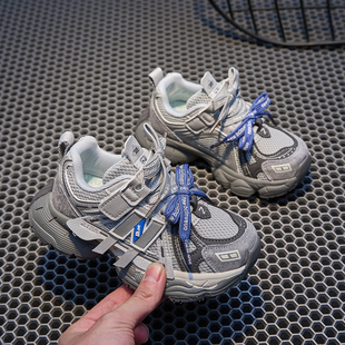 子春秋款 子中大童跑步鞋 2026新款 透气女童n字鞋 儿童老爹鞋 男童鞋