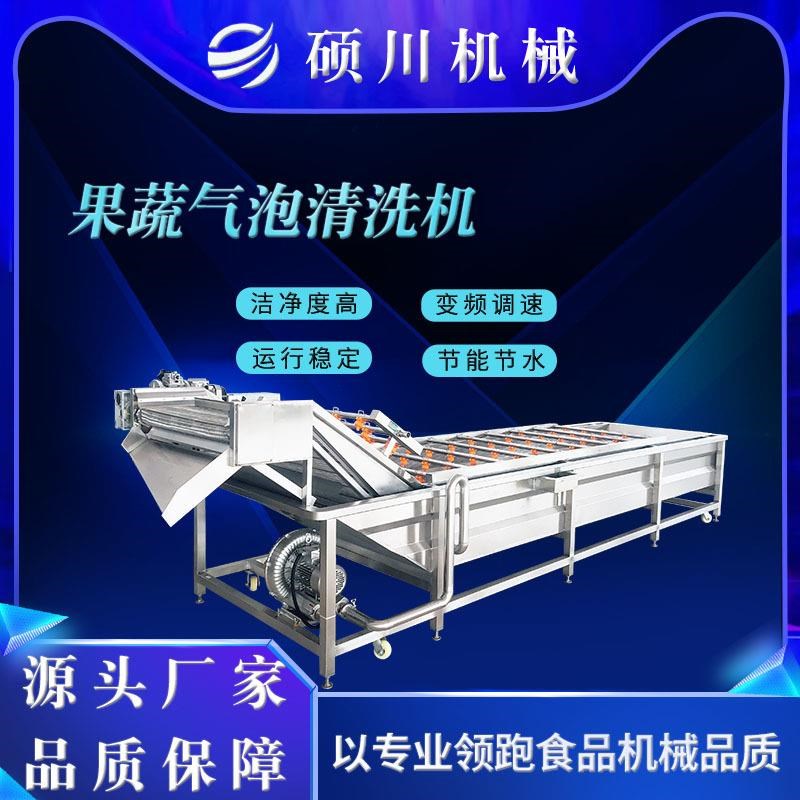 白菜包菜生产加工设备 净菜清洗流水线 酸菜梅干菜芹菜气泡清洗机