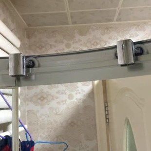 移门配件不锈钢圆弧形推拉门淋浴房轨道吊轮玻璃门老式卫生间