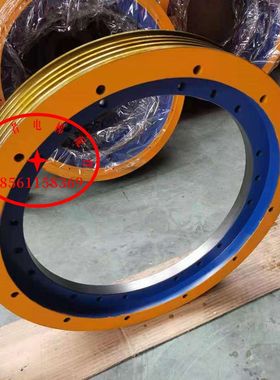 适用于三菱电梯曳引轮ZPML主机菱云400*5/6*8三菱曳引轮凌云