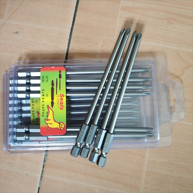 Seals十字电批风批电动螺丝批批头起子头120mm*4.5PH2/5PH2/6PH2