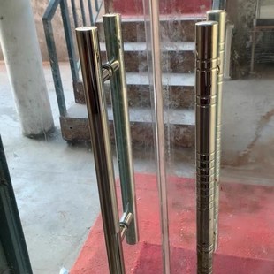 大门可调节拉门440淋浴房大拉手移门门把手浴室玻璃门304钢化