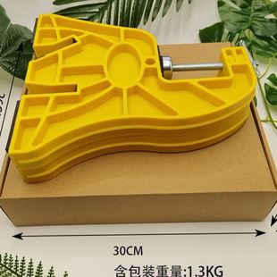 滑雪双板台钳支架虎头钳修刃打蜡稳固耐用雪板保养工具黄色一对