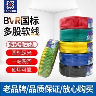 6平方国标纯铜芯单芯多股软线阻燃 胜华电线电缆ZR BVR15