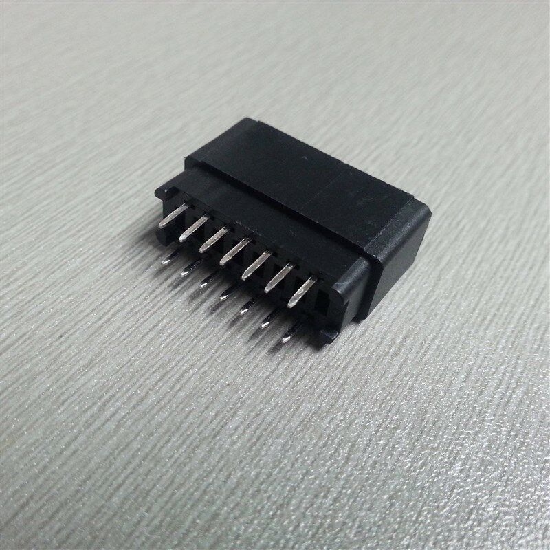 2.54mm间距总线插座 PCB金手指插槽 2*7PIN直插针座 无耳 14PIN针