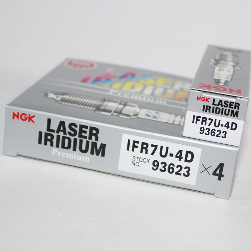 NGK铱铂金火花塞IFR7U-4D适用于CNG LNG LPG牵引货柜卡车系列