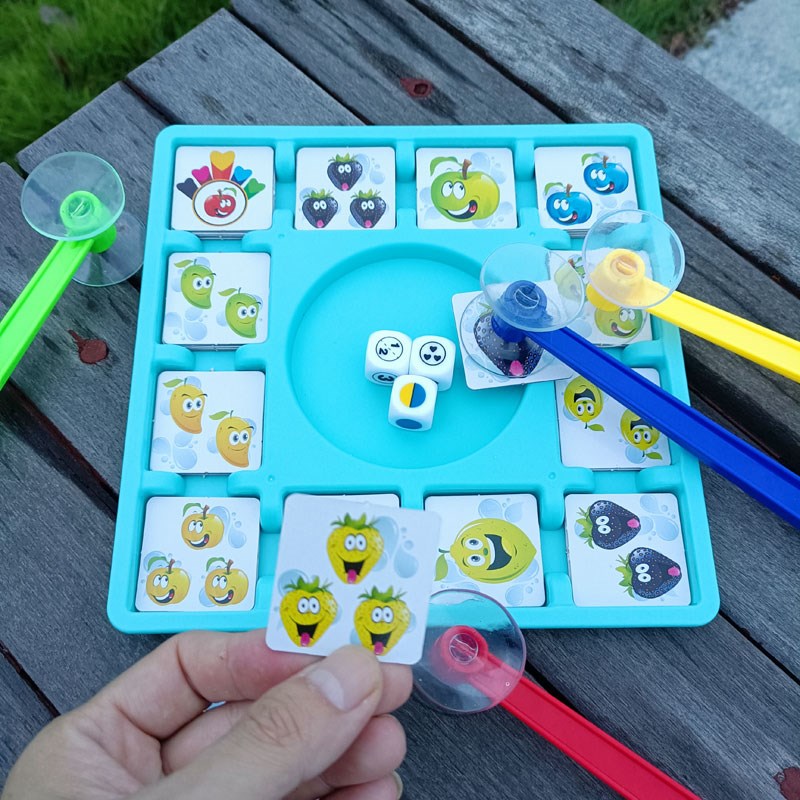 水果吸吸乐反应力挑战双人对战桌游儿童亲子游戏益智互动训练玩具