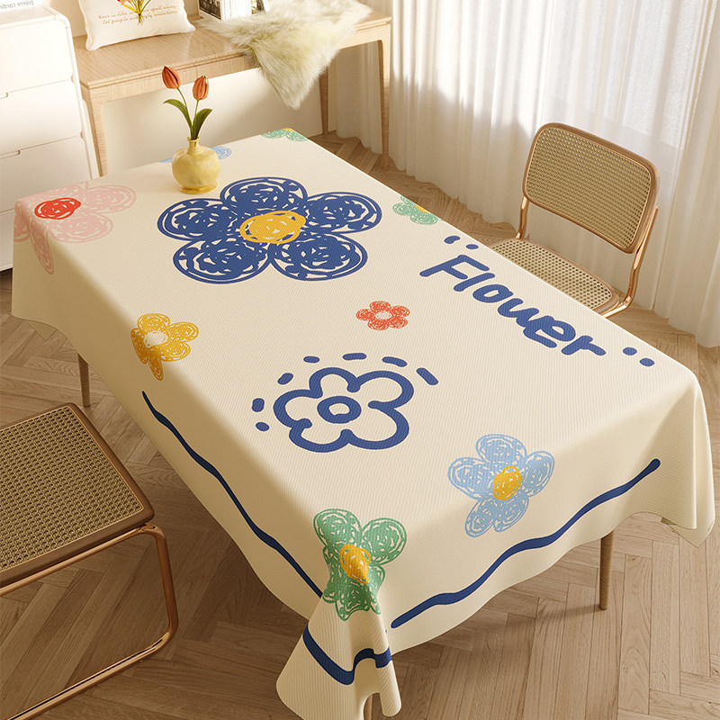 春天花园棉麻布艺防水防烫百搭餐桌布小清新温柔长方形茶几盖布,居家布艺,桌布,淘宝优惠券,粉丝福利购,淘宝优惠卷