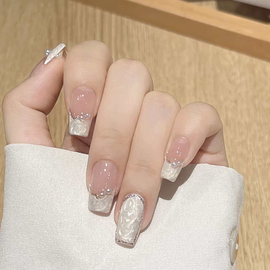 新疆包邮珍珠白贝母螺纹款穿戴甲重复使用可款纯手工孕妇超短可用,彩妆/香水/美妆工具,穿戴甲/甲片,淘宝优惠券,粉丝福利购,淘宝优惠卷