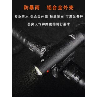 雷夫曼RAVEMEN 公路自行车前灯强光下挂山地手电筒夜骑装备CR1000