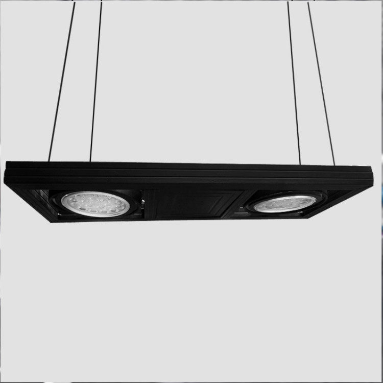 LED吊线射灯明装双眼三头办公室悬挂长方形黑色豆胆吊装COB斗胆灯,家装灯饰光源,明装射灯,淘宝优惠券,粉丝福利购,淘宝优惠卷