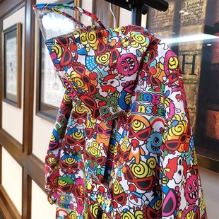 2024日单儿童雨衣轻薄速干学生长款 幼儿园上学小孩柔软书包位雨衣