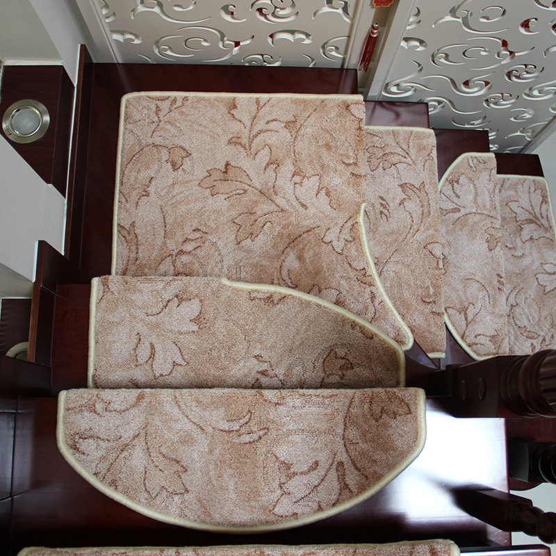 实木楼梯踏步垫防滑免胶自粘复式楼梯垫子家用台阶楼梯地毯阶梯式