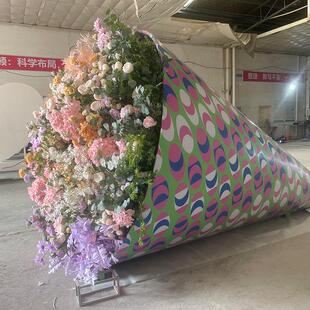 布置打卡花束浪漫美陈主题街区装置蚂蚁玫瑰花巨型商场春日公园