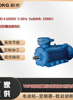 YBBP500-4 630KW 5-50Hz ExdbIMb 3300KV 矿用高压防爆变频电机