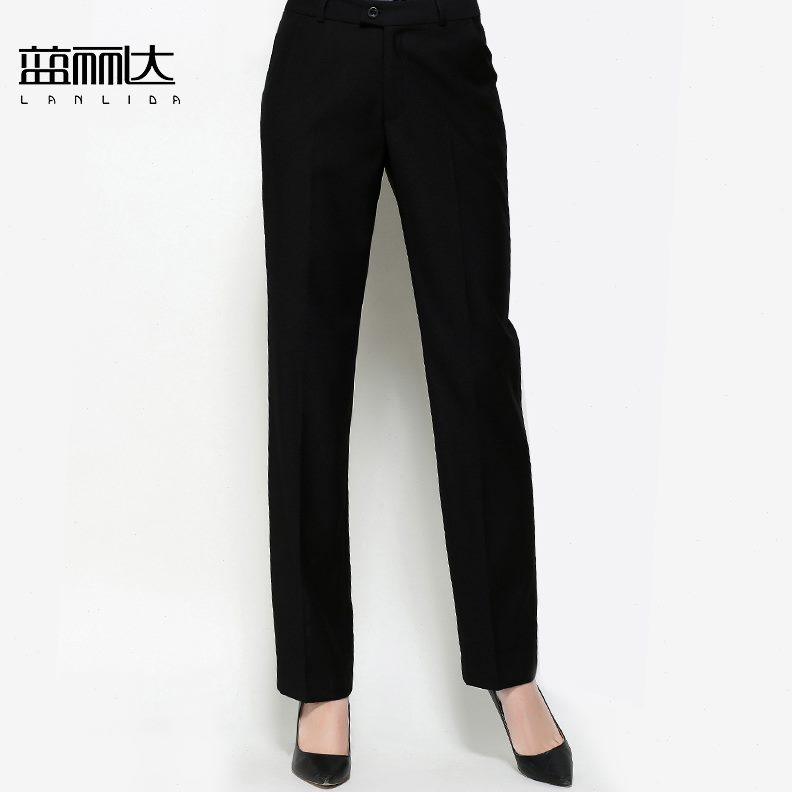 西裤女职业热工作裤卖直筒松紧裤西装裤/正装裤