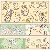 chiikawa鼠标垫超大女生大号可爱卡通乌萨奇电脑键盘办公桌面桌垫