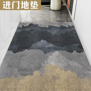 门厅地垫轻奢玄关垫入户进门垫家用门口地毯蹭脚垫 丝圈现代新中式