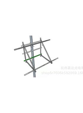 【年销量3000万】太阳能抱杆光伏支架4块250W全套含抱箍稳定可靠