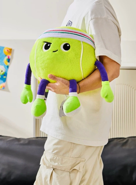 【TossClub倔强网球】网球大公仔创意毛绒靠枕居家礼物可爱大抱枕