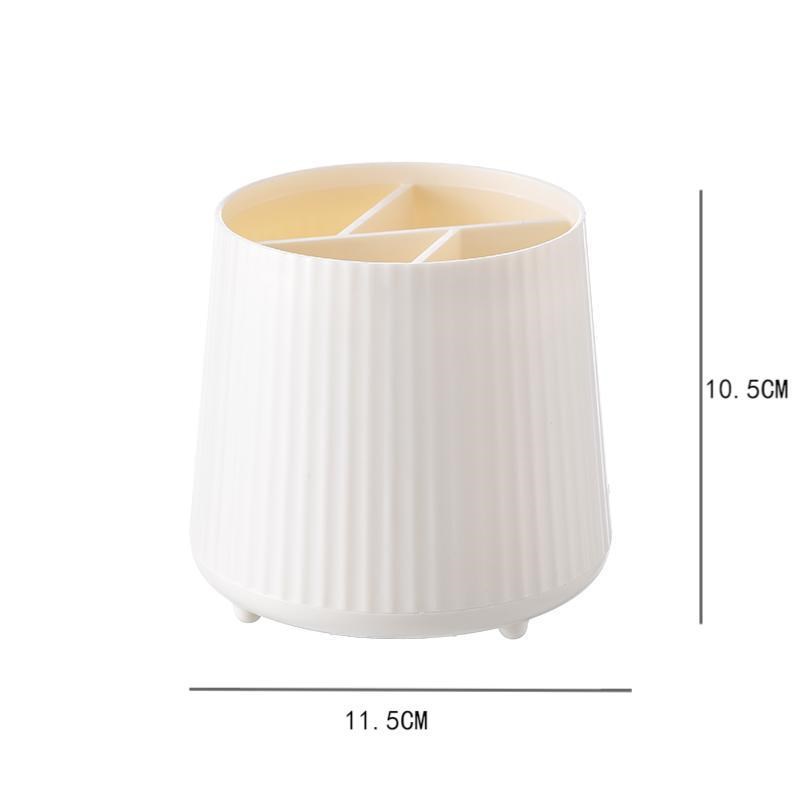 分格笔筒大容量收纳盒学生桌面摆件简约insO笔桶书桌办公文具笔架