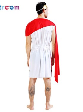 万圣节化妆舞会古埃及希腊情侣红披肩舞台剧角色Q扮演服DS演出服